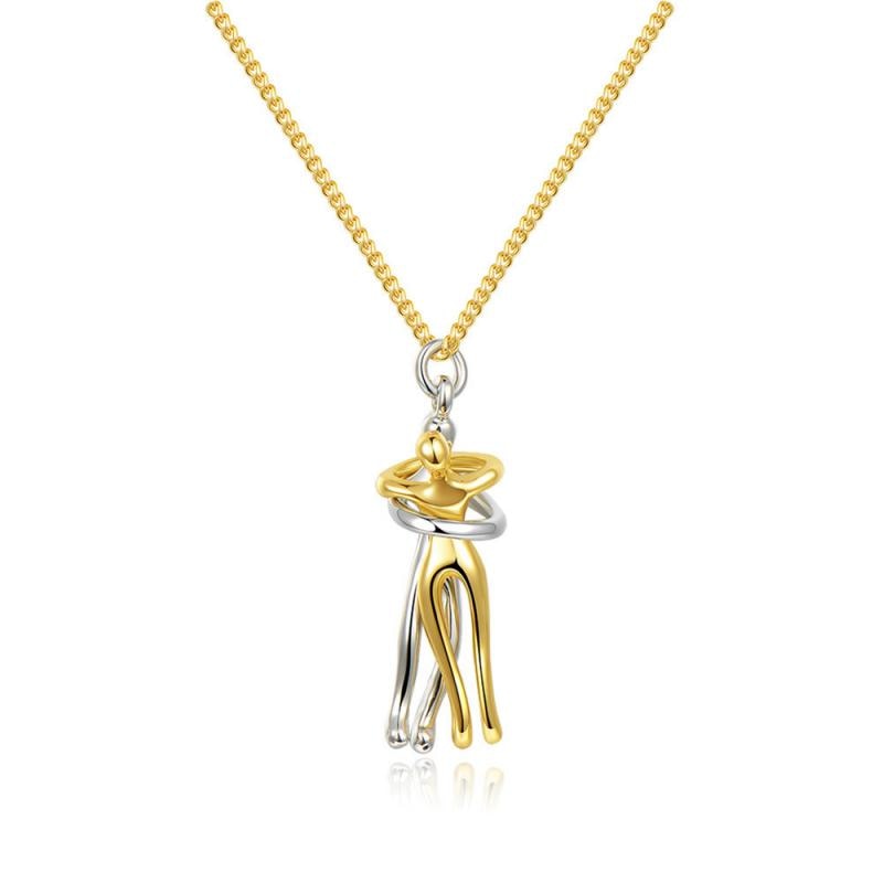 HugNeck – Elegante roestvrijstalen knuffelketting die eeuwige liefde en genegenheid symboliseert