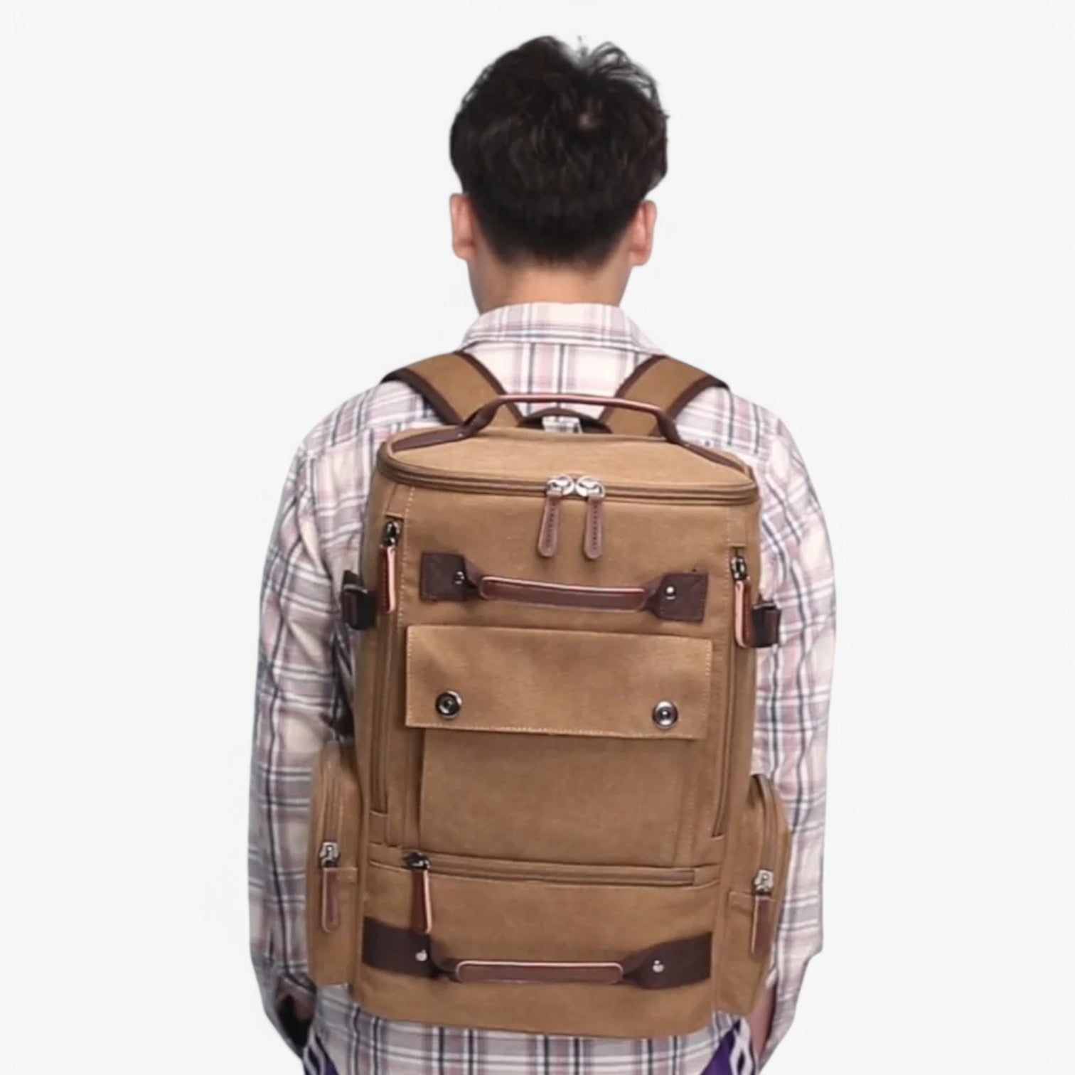 EnriquePack - Ruime Vintage Rugzak voor Laptop en Heren met Comfortabele Draagbanden-2