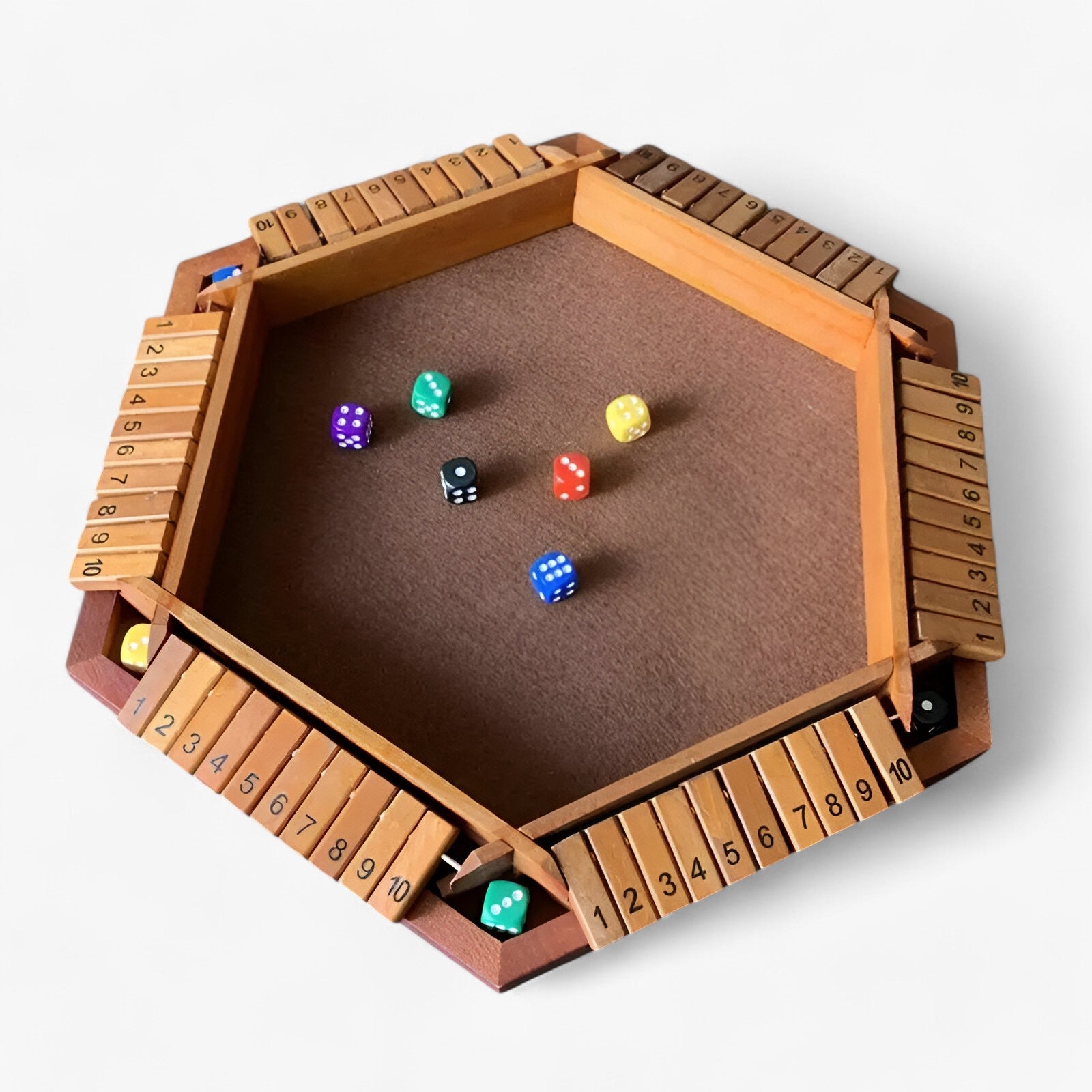 GameCraft - Modern houten dobbelspel met dobbelstenen voor plezier en strategie