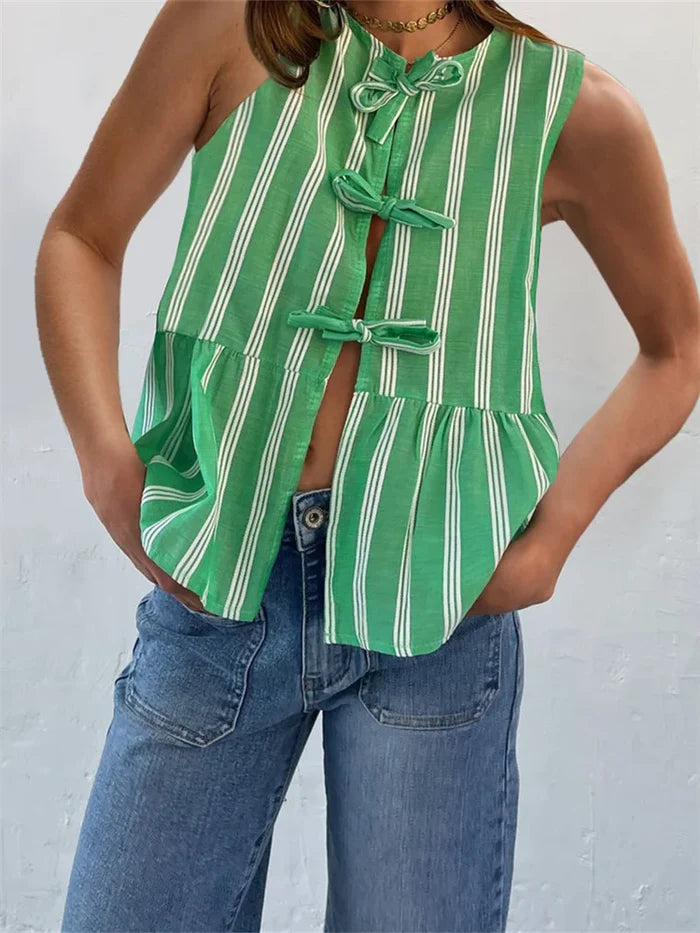 EcoBreeze™ - Zomer Vrouwen Gestreepte Bloes