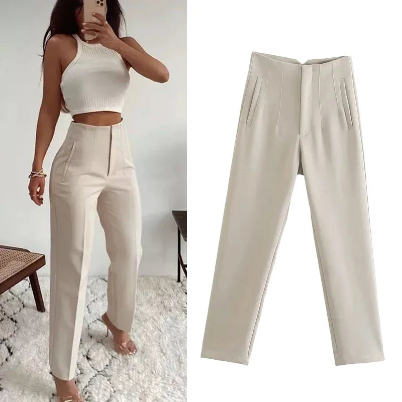 Elena - Sophisticated Slim Fit broek voor formele en smart-casual stijl