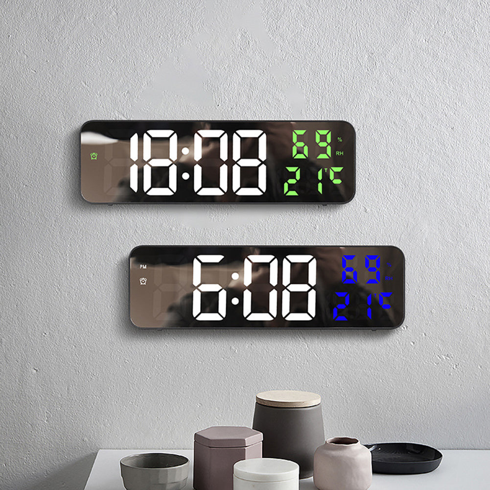 NovaClock - Moderne digitale wandklok met milieudisplay