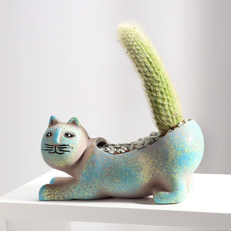 CatBloom - Schattige plantenbakken in de vorm van een kat voor thuis en kantoor