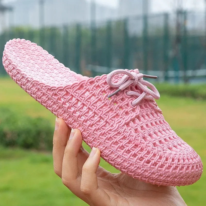 Mila – Trendy open teenslippers met ademend ontwerp en platte zoolondersteuning