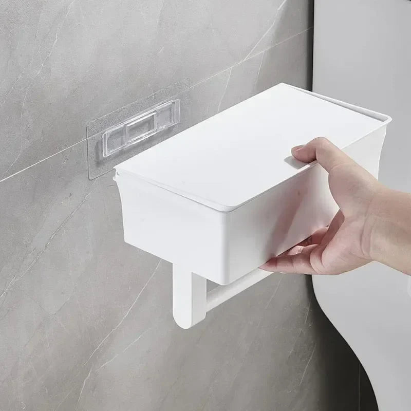 SmartHold - Stijlvolle toiletrolhouder met opbergruimte voor een verfijnde badkamerlook