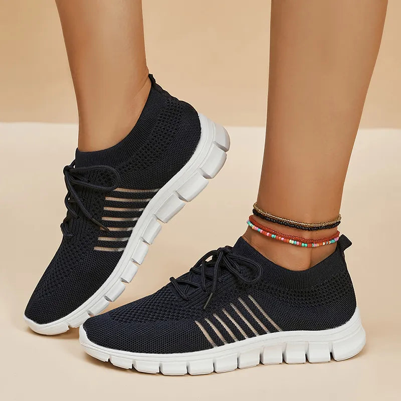 Ella - Essentiële alledaagse schoenen met platte hak en ronde teen