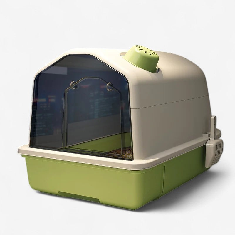 PawVault – Grote kattenbak met deksel en hoge zijkanten