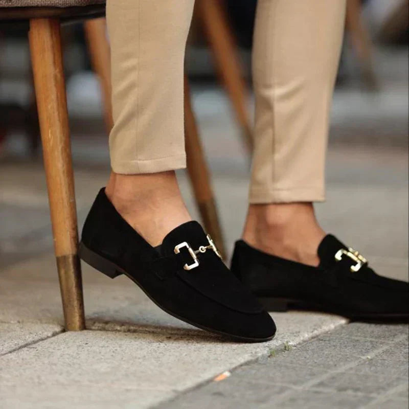 Ethan - Geraffineerde loafers met gespdetail