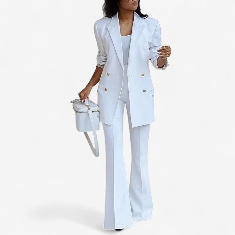 Renske – Twee delig Set met Blazer en Flared Broek