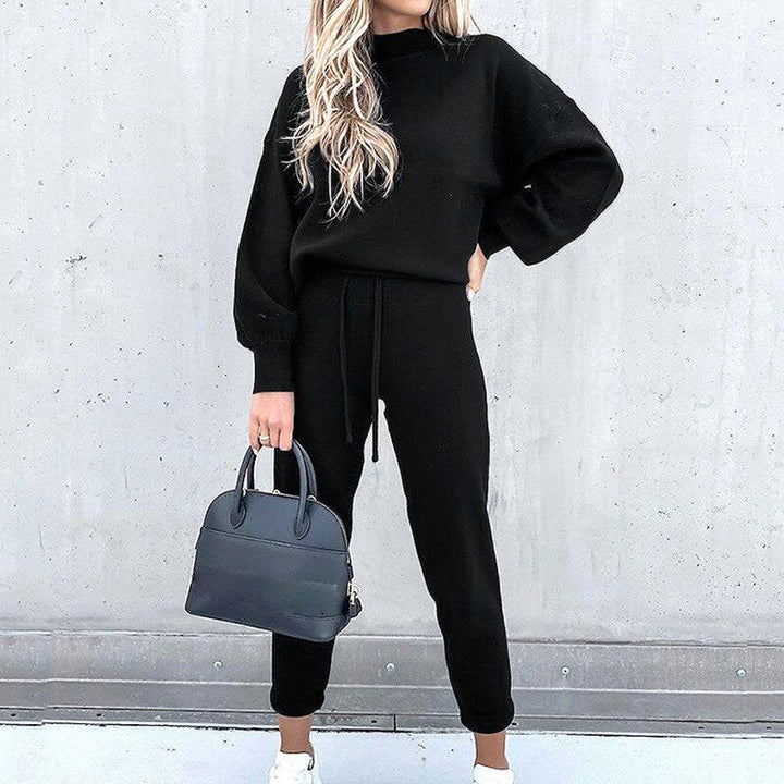 Lotte - Casual Tweedelige Set met Lange Mouwen en Ronde Hals