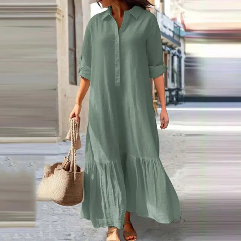 SleekSleeve™ - Chique Jurk Met Lange Mouwen
