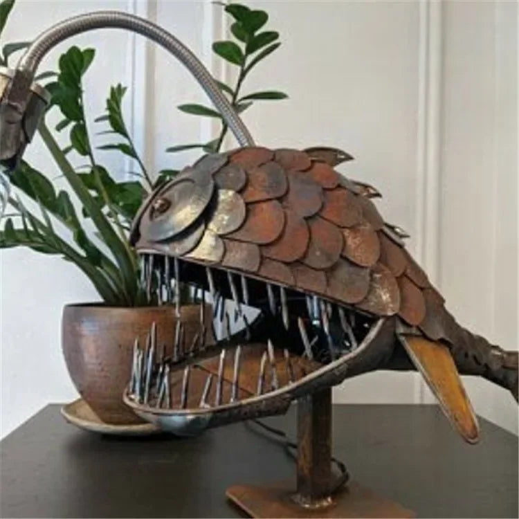 GlowFish - Retro zeeduivel tafellamp met uniek ontwerp