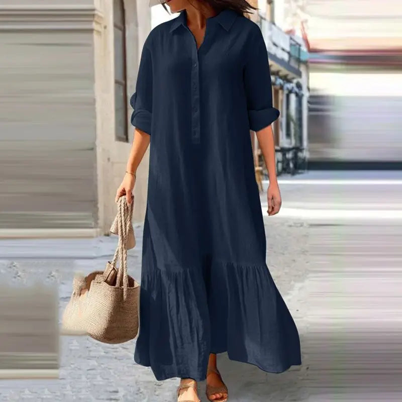 SleekSleeve™ - Chique Jurk Met Lange Mouwen