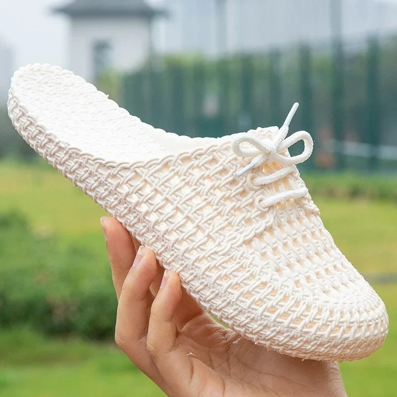 Mila – Trendy open teenslippers met ademend ontwerp en platte zoolondersteuning