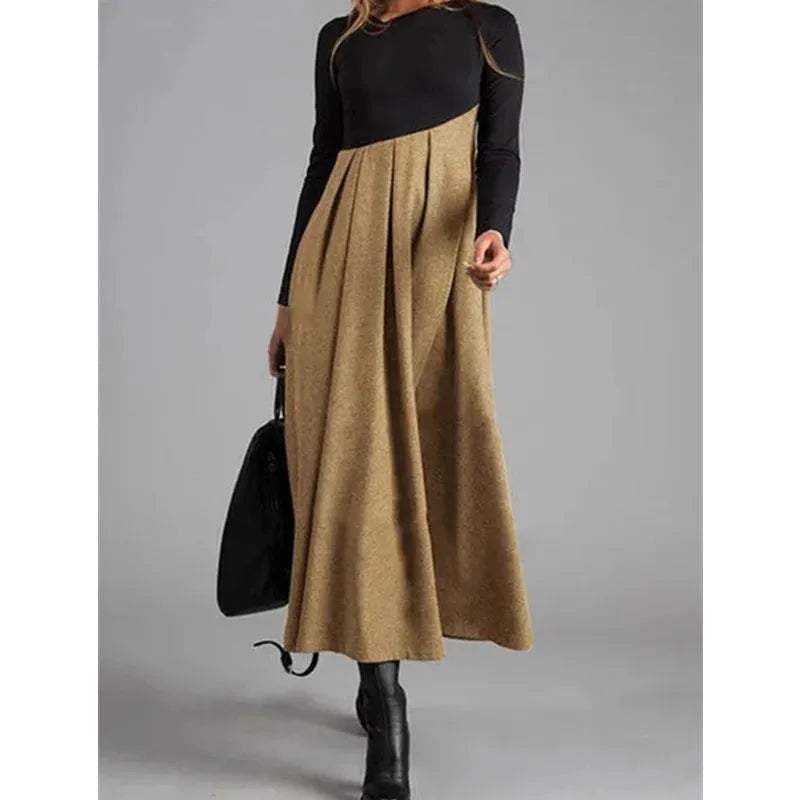 Emilia - Flatterende Swing Design Maxi Dress met V-hals voor veelzijdig gebruik