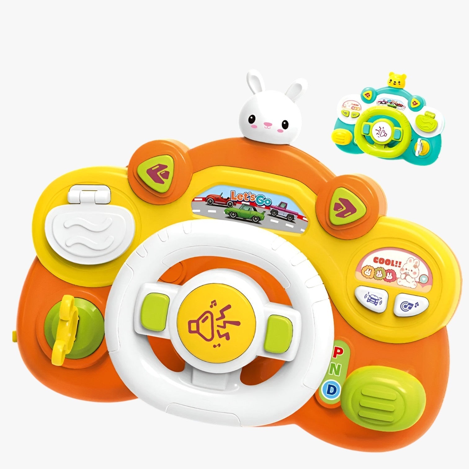 Teo - Interactief Stuurwiel met Muziek en Puzzels voor Educatieve Speelplezier voor Kinderen-2