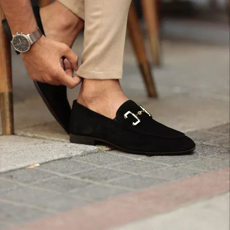 Ethan - Geraffineerde loafers met gespdetail
