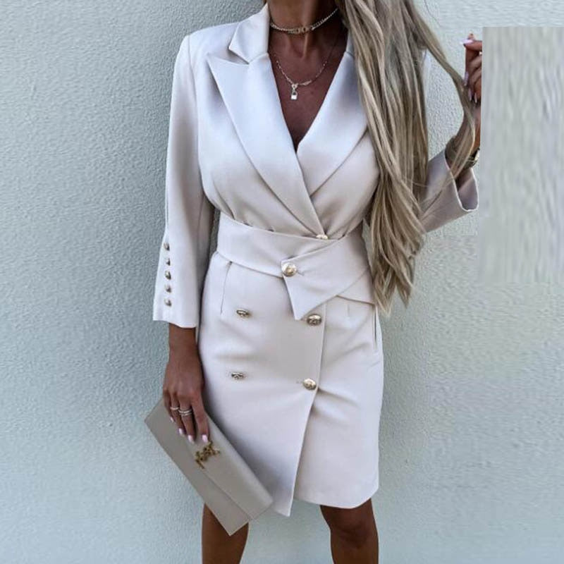 Sophia - Elegante blazerjurk met chique dubbele knopen