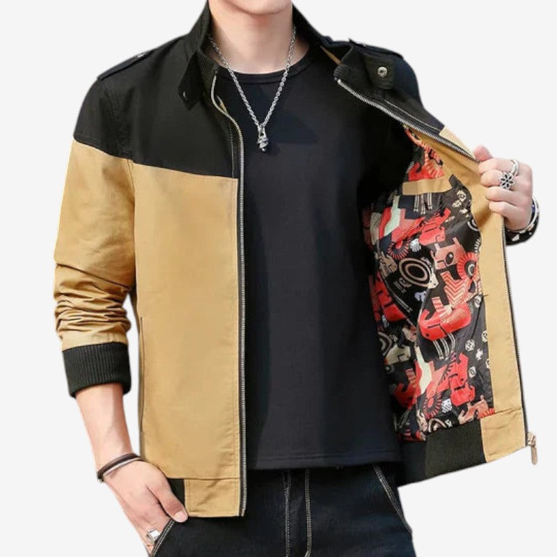 Brandon - Bomberjack met Lange Mouwen Rits en Zijzakken