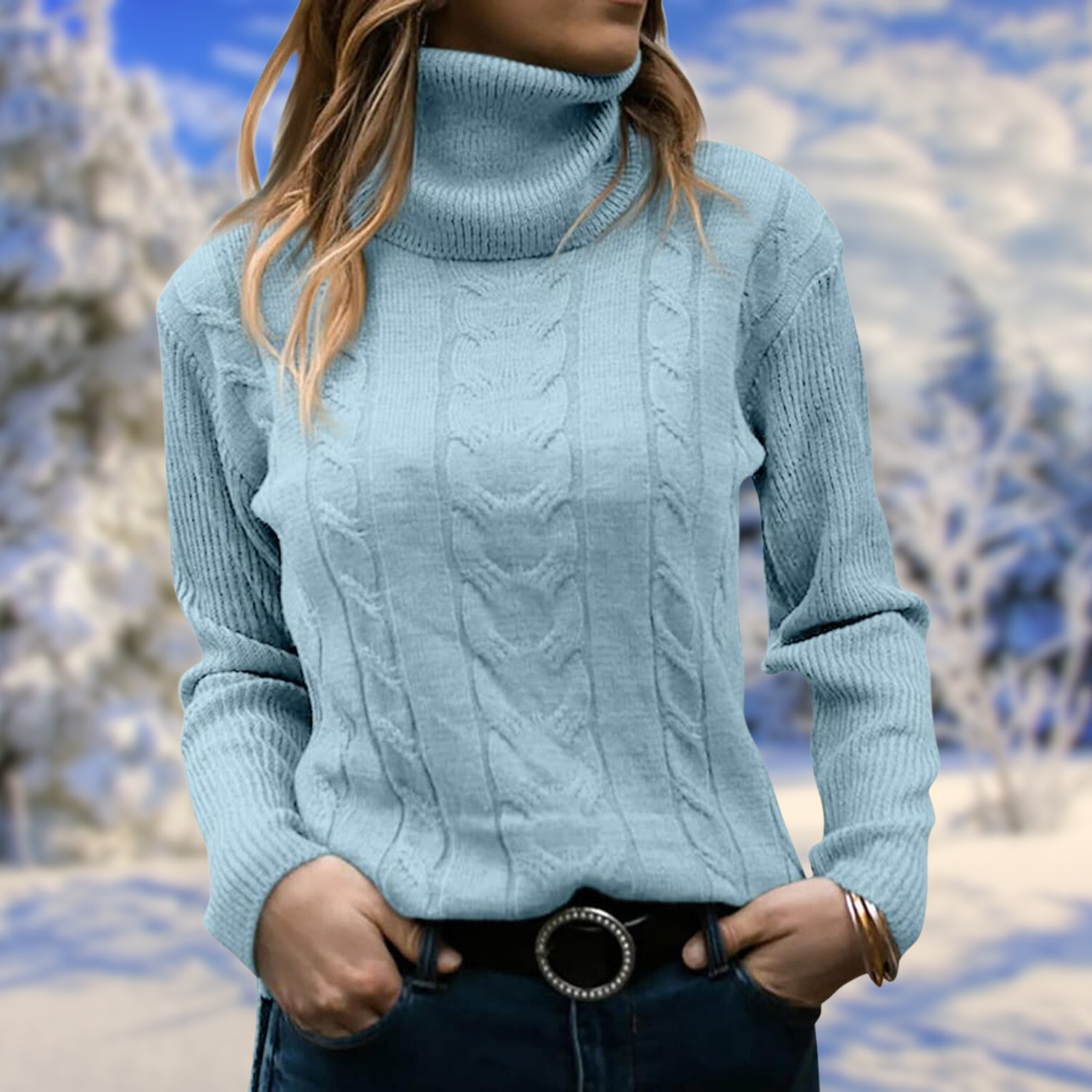 Freya - Elegante Single-Breasted Sweater met Geruite Kraag