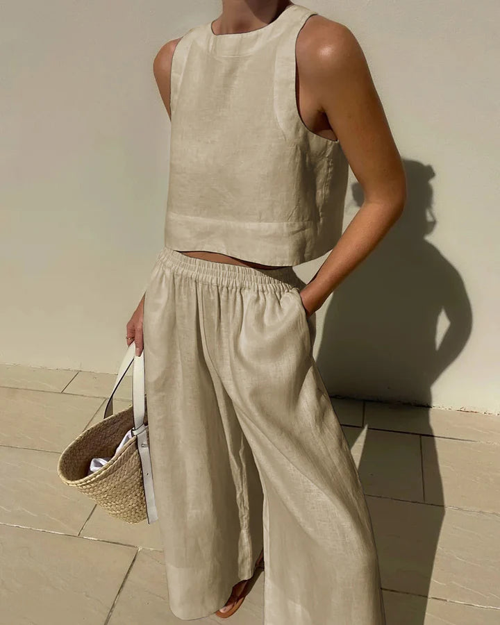 FlexiChic™️ - Dames Outfit Broek Tweedelige Set