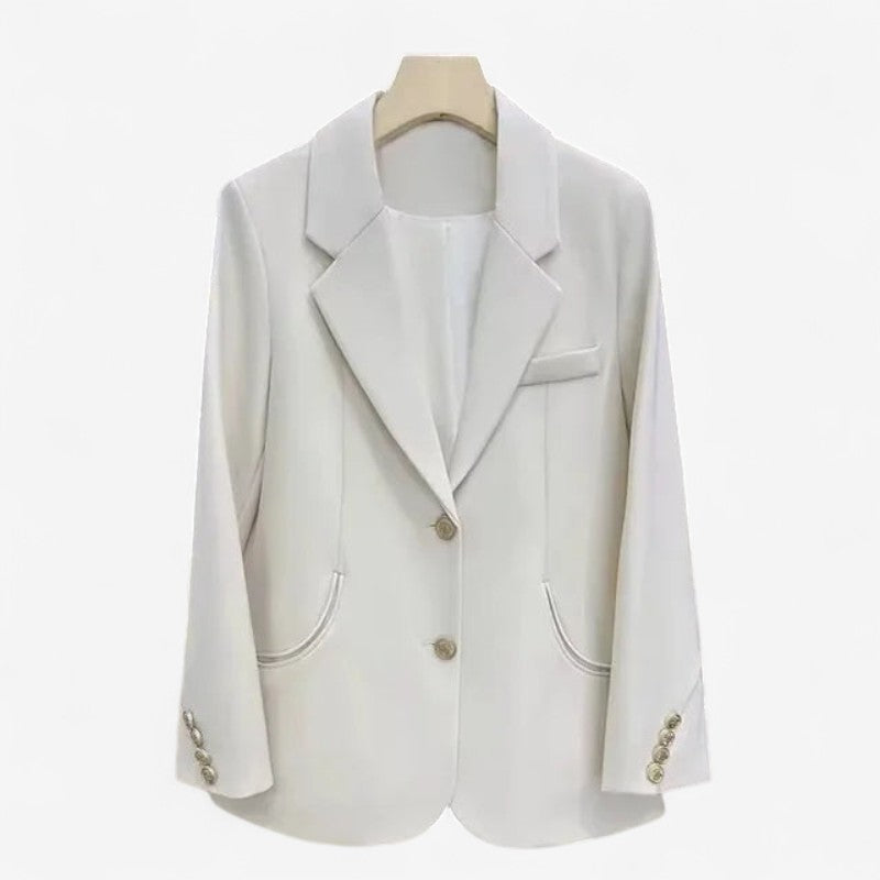 Gloria - Blazer met Lange Mouwen Knoopsluiting en Meerdere Zakken