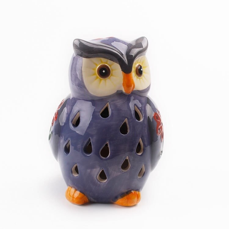 SolarOwl - Keramische Solar Tuinlamp met Dimbare LED