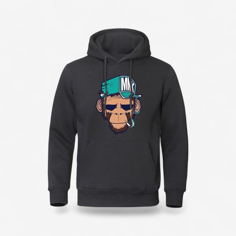 Alex - Hoodie met Lange Mouwen Zakjes en Geribd Detail