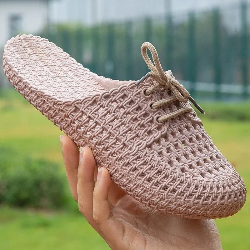 Mila – Trendy open teenslippers met ademend ontwerp en platte zoolondersteuning