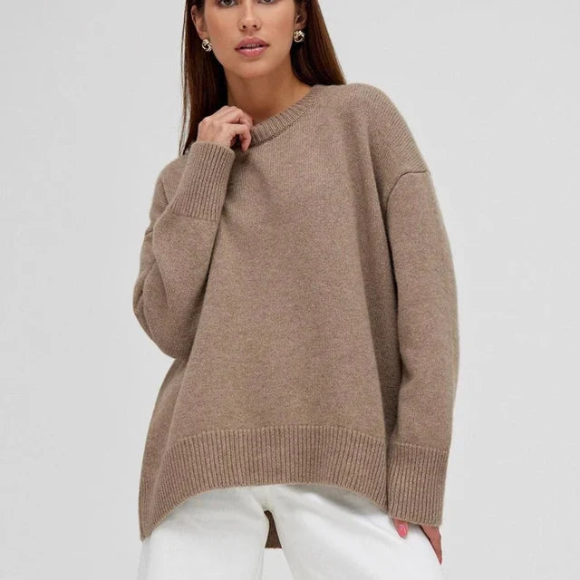 Sophie - Elegante zacht gebreide trui met ronde hals