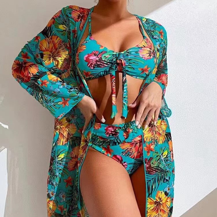Zaria – Trendy bikiniset met hoge taille en stijlvolle cover-up