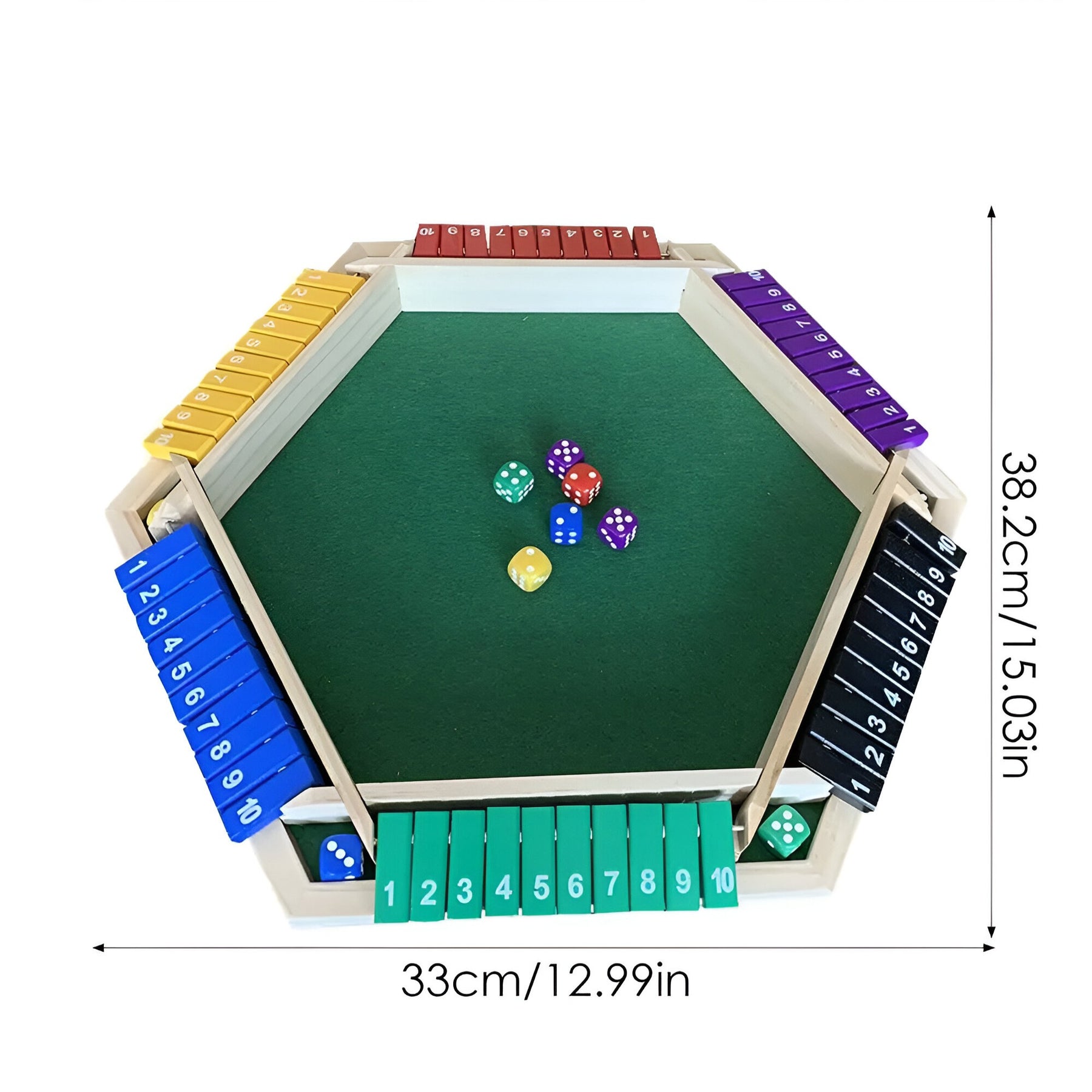 GameCraft - Modern houten dobbelspel met dobbelstenen voor plezier en strategie