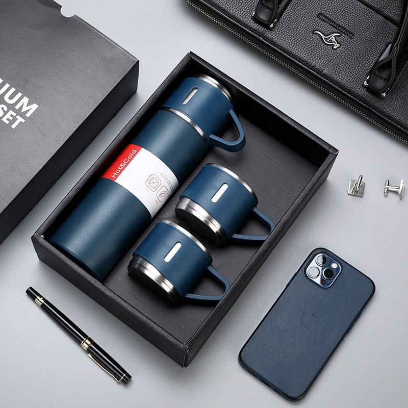 BrewCarry – Moderne thermosfles met bekerdeksel en langdurig warmtebehoud