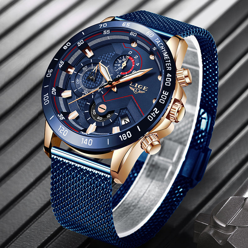 James - Luxe horloge met Quartz uurwerk en datumvenster voor een verfijnde look