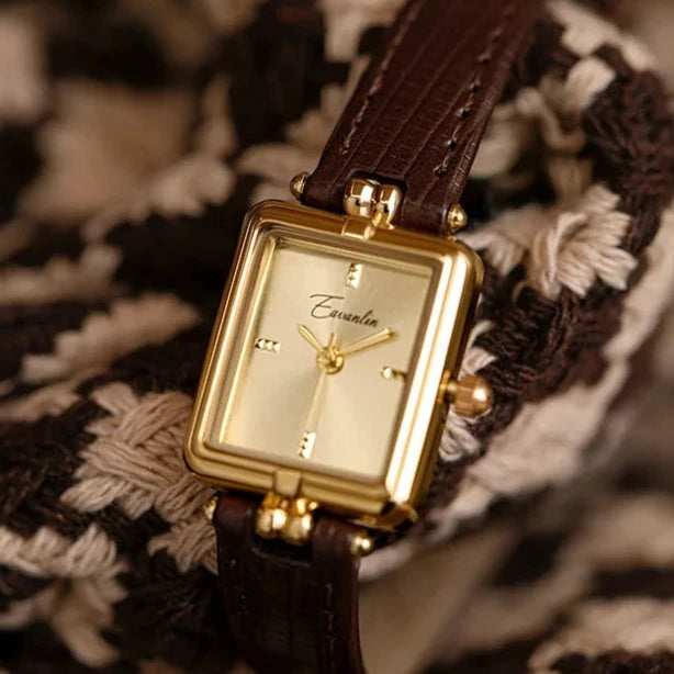 Donna - Elegant Quartzhorloge Met Gouden Wijzerplaat