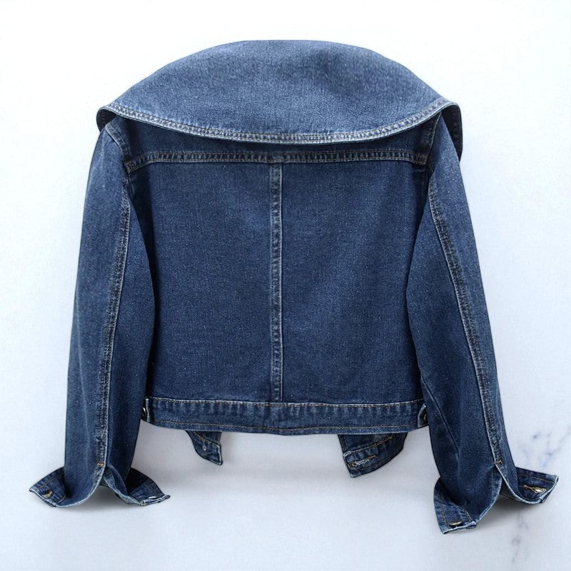 Leony – Spijkerjack met lange mouwen en voorzakken