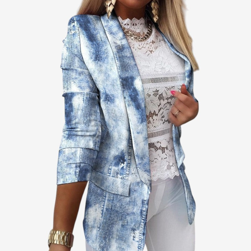 Mackenzie - Blazer met Lange Mouwen Zakken en Slim Fit ontwerp