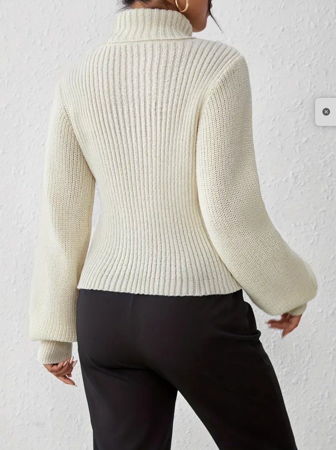 Ava - Sweater met lange mouwen en hoge hals voor een moeiteloze stijl