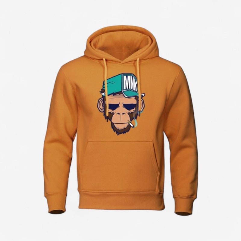 Alex - Hoodie met Lange Mouwen Zakjes en Geribd Detail