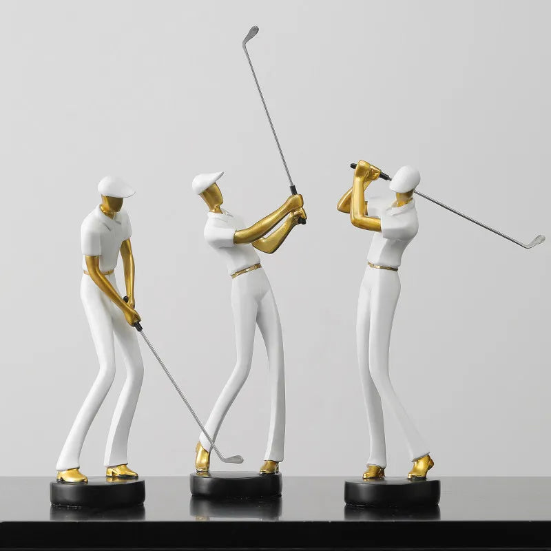 GolfCraft - Golfer Actiebeeldhouwwerk voor thuis en kantoor