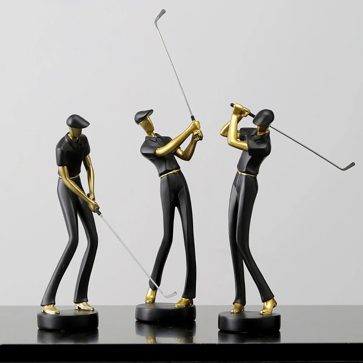 GolfCraft - Golfer Actiebeeldhouwwerk voor thuis en kantoor
