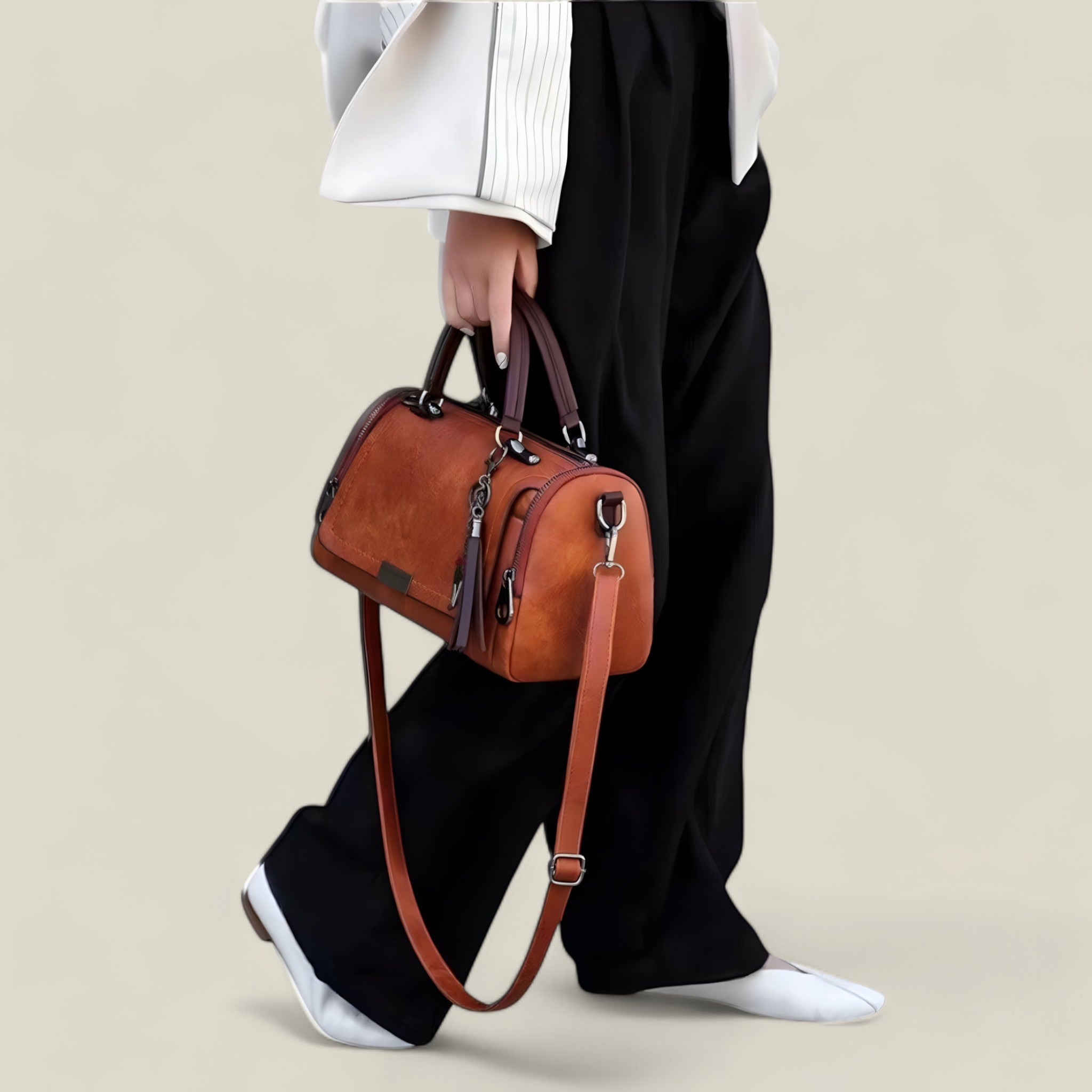 Celeste - Chique crossbody tas met trendy kwastje en verstelbare riem