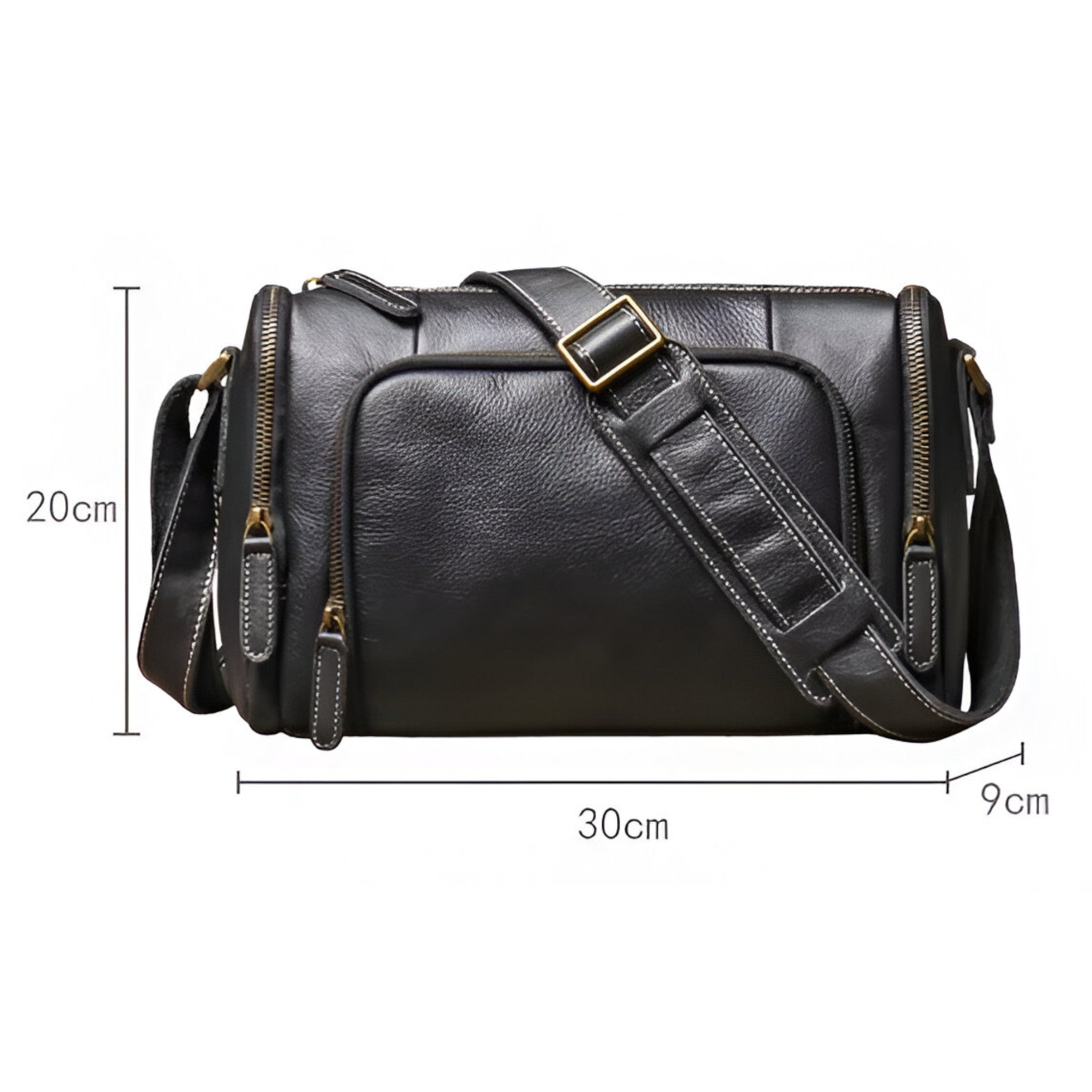 Benjamin - Klassieke vintage crossbodytas met compact ontwerp en tijdloze stijl