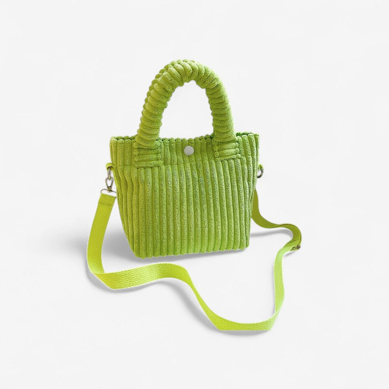 Megan – Handtas met verstelbare riem en knoopsluiting