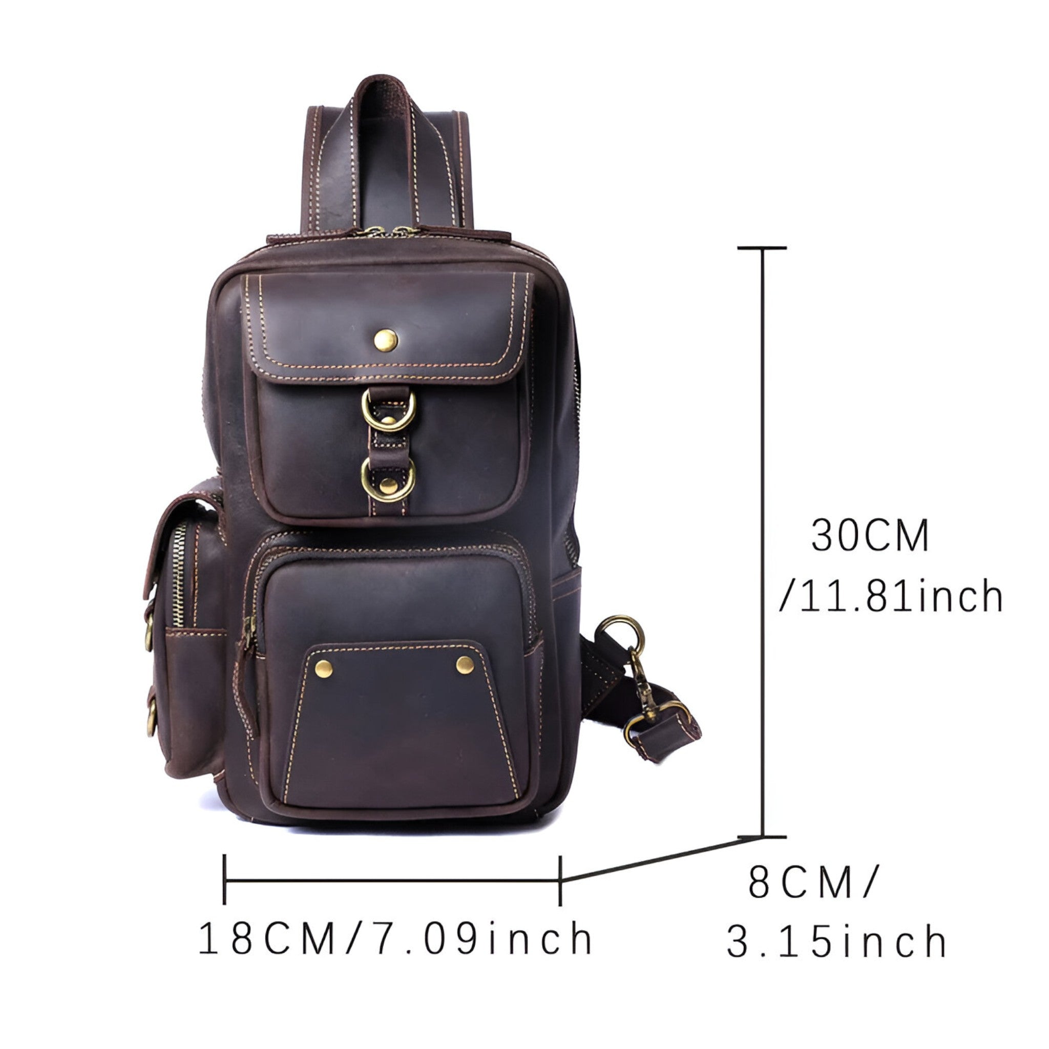 Joris - Vintage-geïnspireerde crossbodytas met ruim ontwerp en verstelbare band