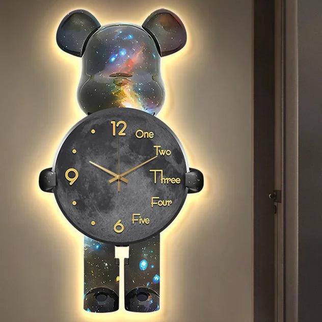 LuxuryTime - Speelse klok in de vorm van een beer voor moderne kamers