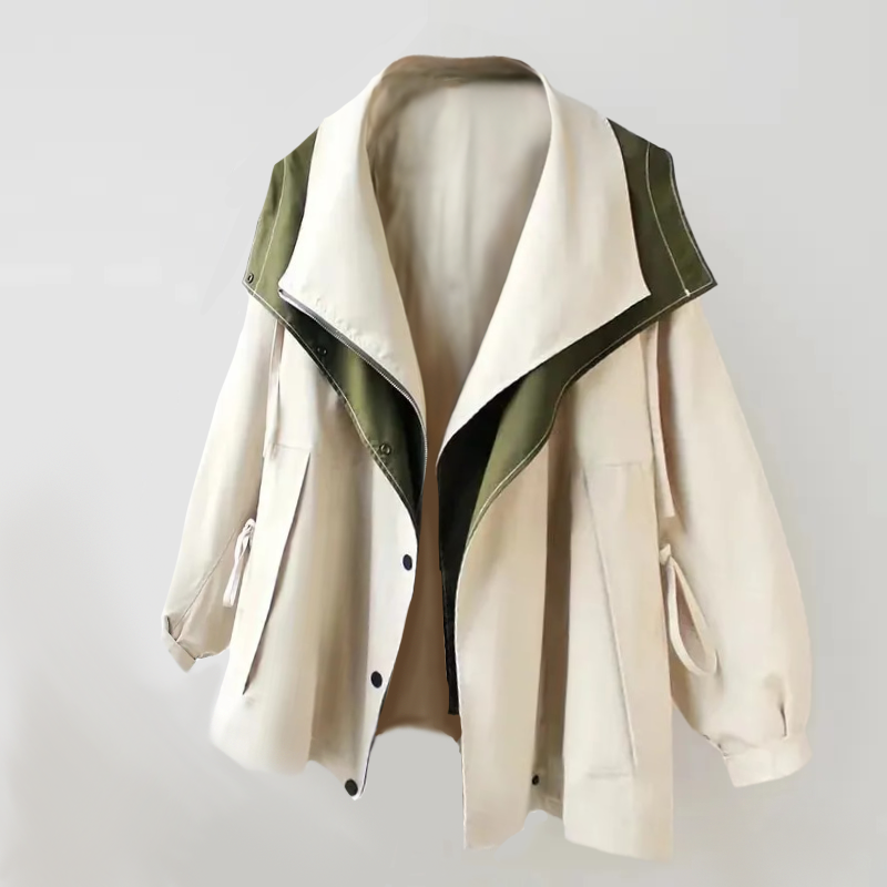 Lotte - legant waterafstotende trenchcoat met knoop vooraan