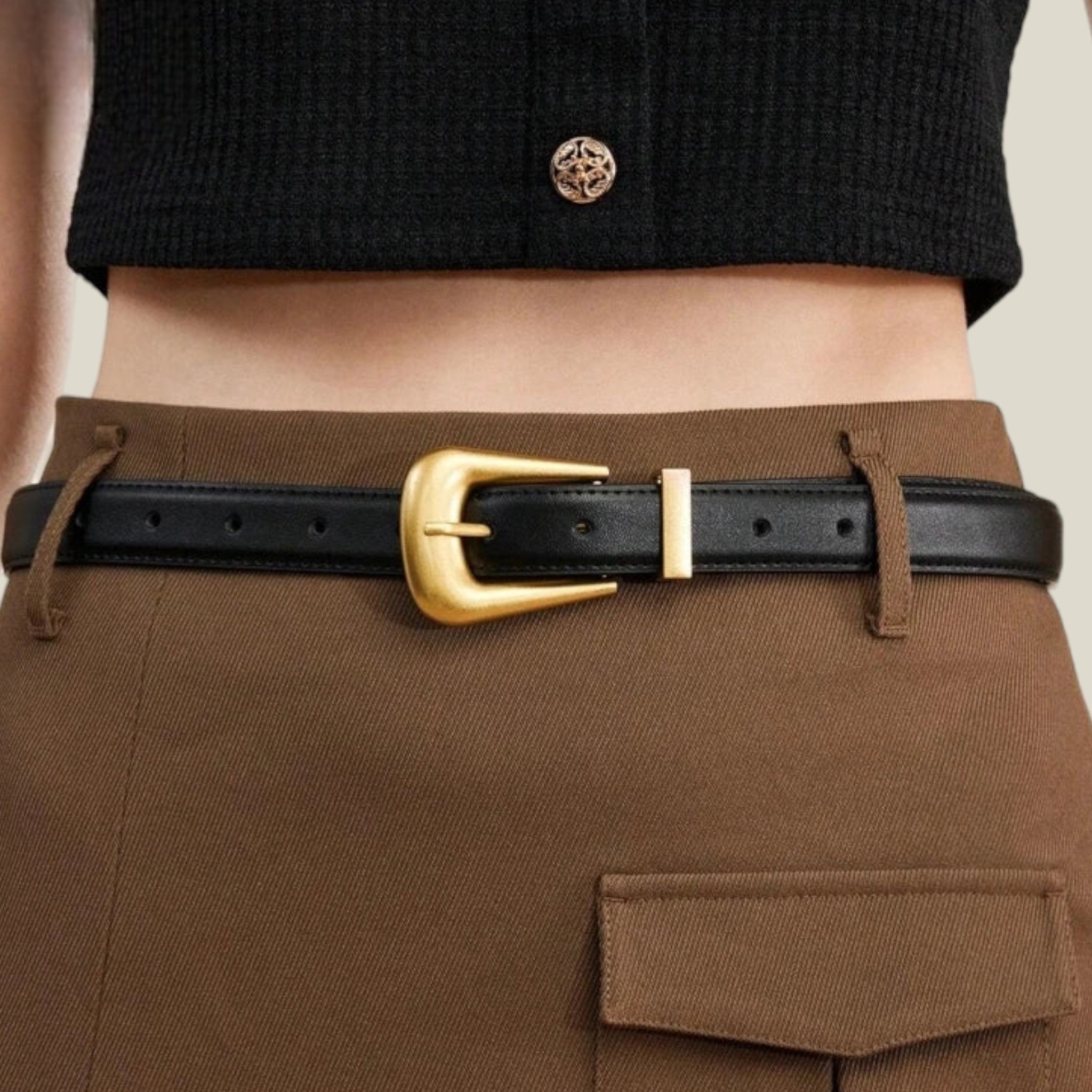Maria - Strakke gesp Riem met Elegant Ontwerp en Perfect voor jurken en Jeans