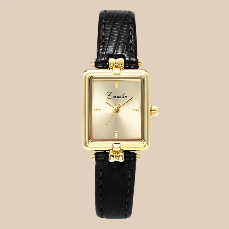 Donna - Elegant Quartzhorloge Met Gouden Wijzerplaat