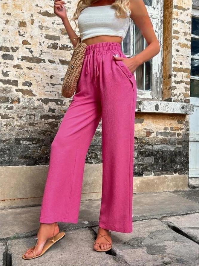 Ferda - Stijlvolle losse broek met flatterende hoge taille
